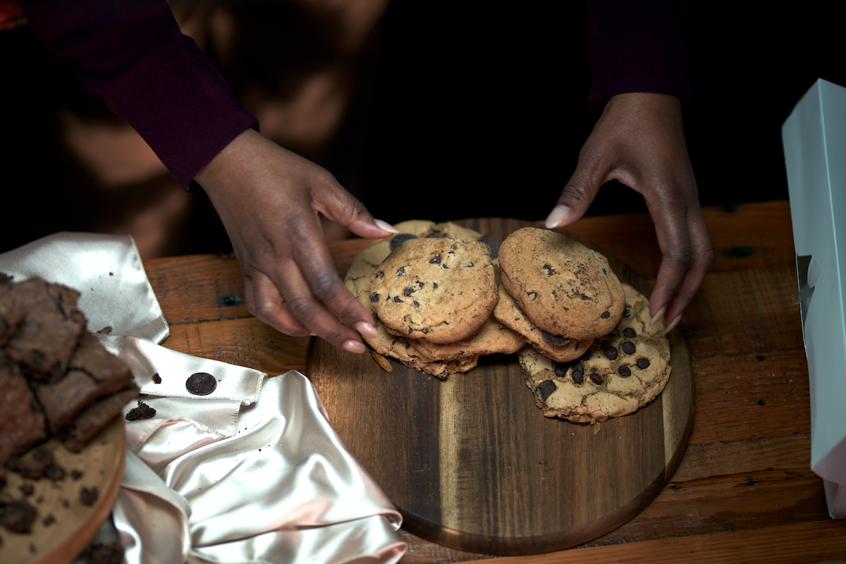 Designer placeholder: elegant gluten-free dessert presentation styled for inclusive celebrations.