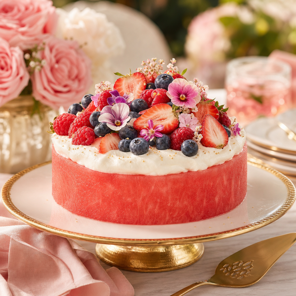 The Flourless Watermelon Cake That Stole Summer: A Naturally Gluten-Free Dessert